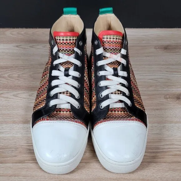 Christian Louboutin Shoes Men Size 44.5 IT 11.5 US Louis Orlato High Top Leather