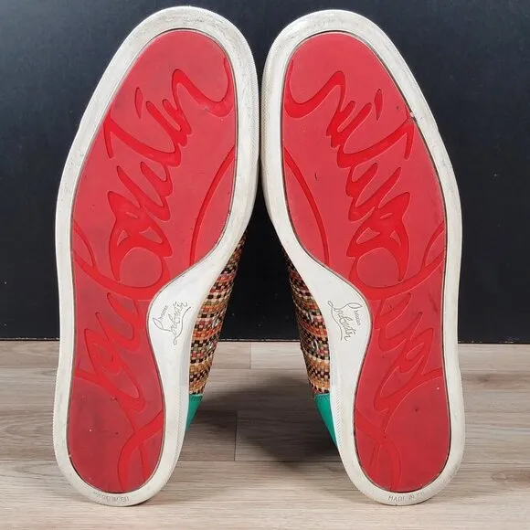 Christian Louboutin Shoes Men Size 44.5 IT 11.5 US Louis Orlato High Top Leather