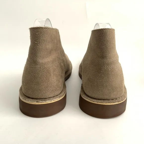 Clarks Boots Men Size 10.5M Tan Leather Lace-up Shoes