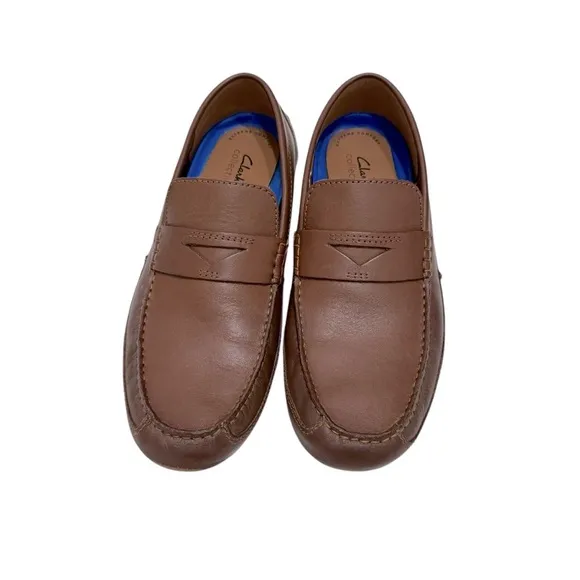 Clarks Collection Mens Markman Way Shoes Size 10 Loafers Leather