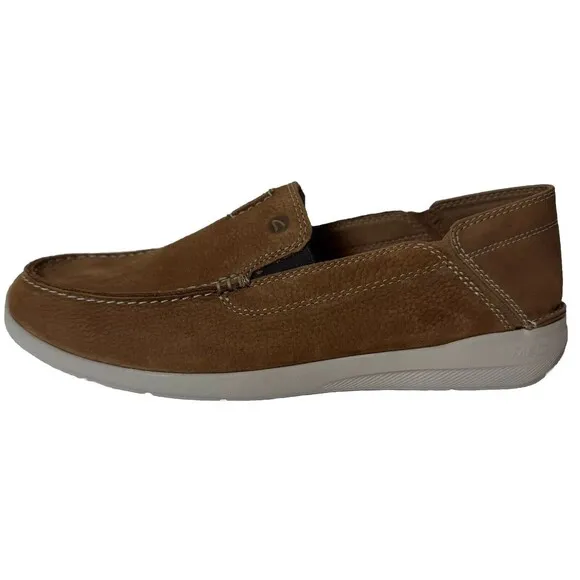 Clarks Gorwin Step Mens 11.5M Sneaker Moc Toe Tan Nubuck Leather 61572527 Loafer