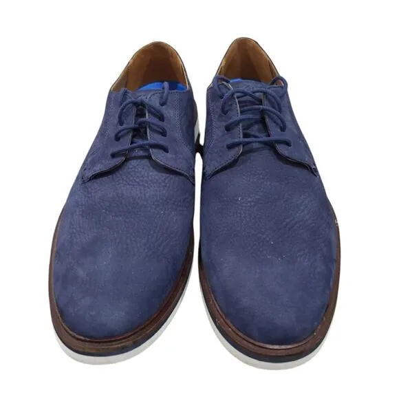 Clarks Men's Derby Lace-Up Oxford Dress Shoe Blue Size 8.5