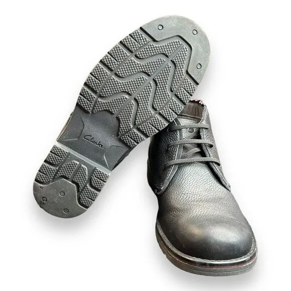 Clarks Morris Peak Waterproof Oxfords Men's Size 10 M Black