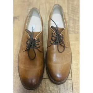 Clarks Narrative Leather Oxfords Dress Shoes Lace Up Brown Women's 7.5