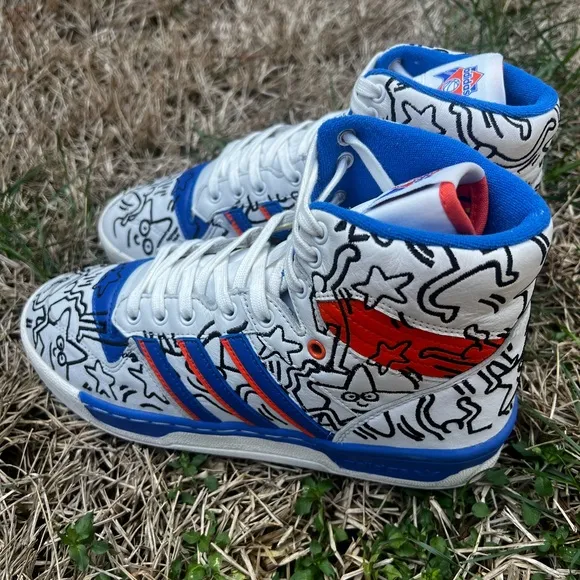 CLEAN Adidas Rivalry x Keith Haring Size 9 Mens shoes