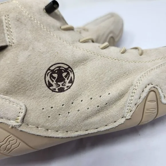 Clohoo Mens Beige Tan Leather High Top Shoes Size 10 US / 44 Euro NEW