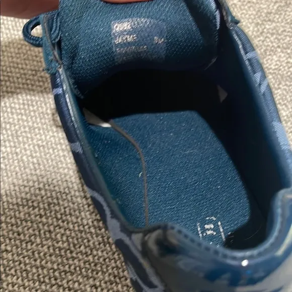 Coach Blue Sneakers Sleek Low-Top Design, with box, tissue paper and care guide