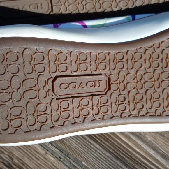 Coach Colorful Logo Low Top Sneakers