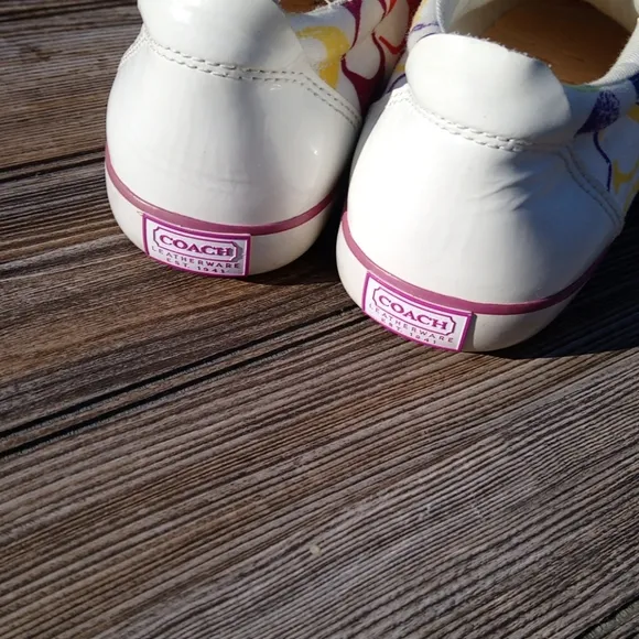 Coach Colorful Logo Low Top Sneakers