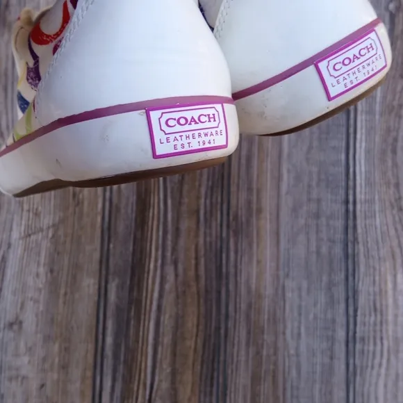Coach Colorful Logo Low Top Sneakers