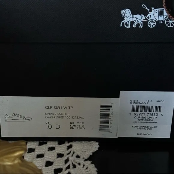 Coach Khaki Saddle CLP SIG LOW Shoes