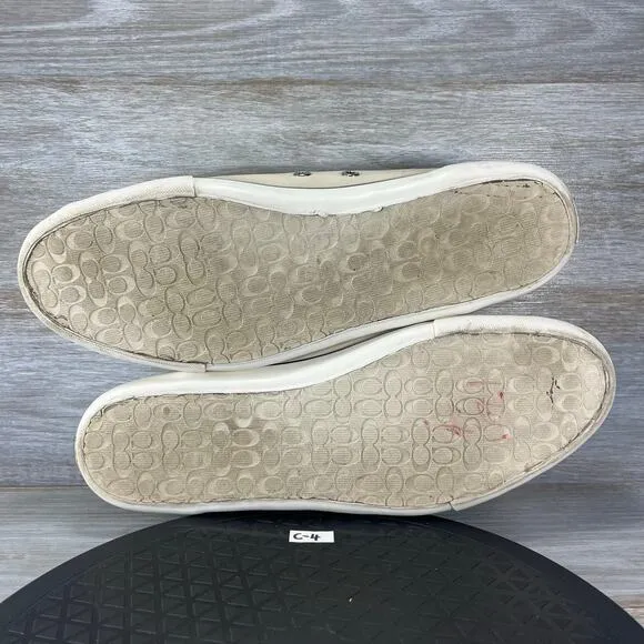 Coach Men’s Alex White Leather Low Top Sneakers Size 13