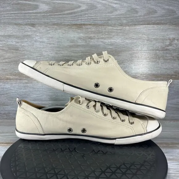 Coach Men’s Alex White Leather Low Top Sneakers Size 13