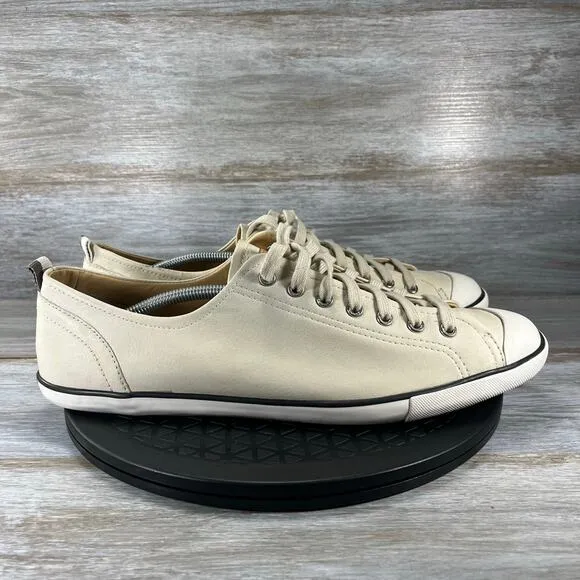 Coach Men’s Alex White Leather Low Top Sneakers Size 13