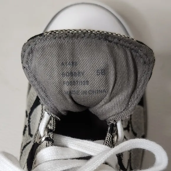 Coach Shoes Womens 5BCasual Signature shoes  GreySilver Low Top Lace Up