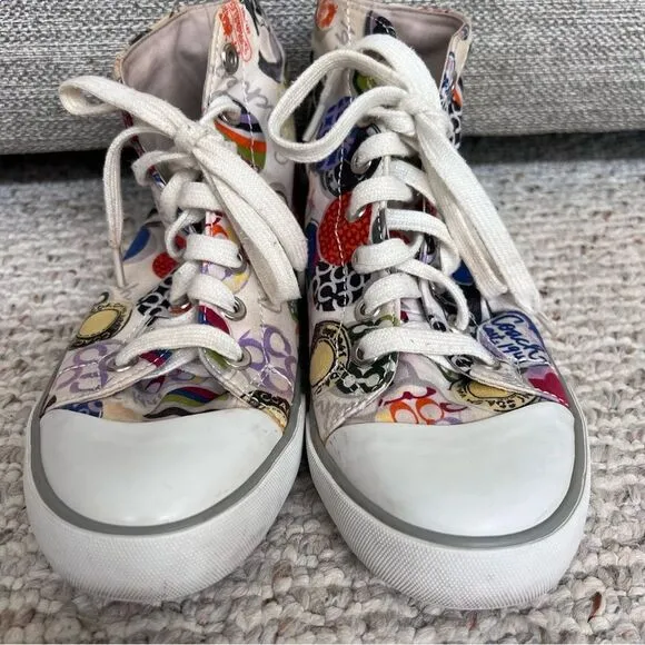 Coach Women's Cardinal High Top Sneakers Size 7.5