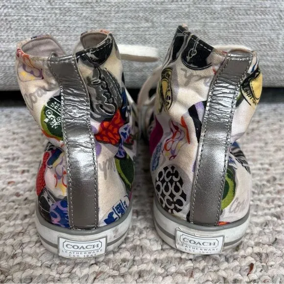 Coach Women's Cardinal High Top Sneakers Size 7.5