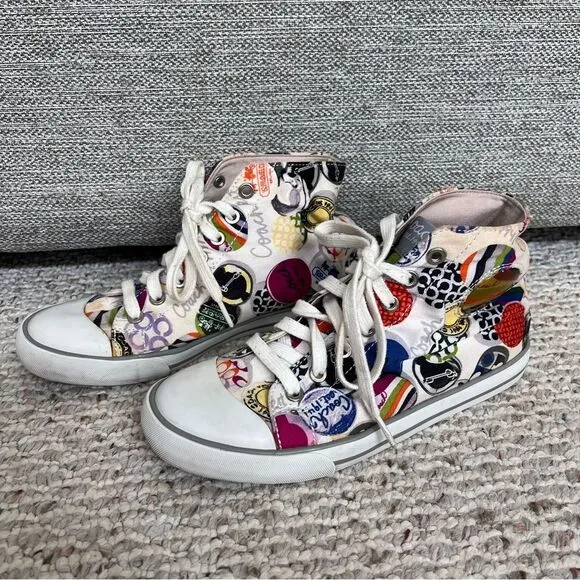 Coach Women's Cardinal High Top Sneakers Size 7.5