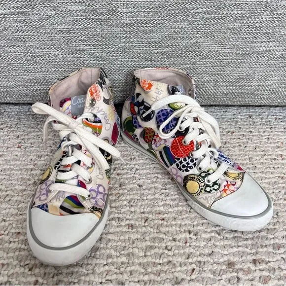Coach Women's Cardinal High Top Sneakers Size 7.5