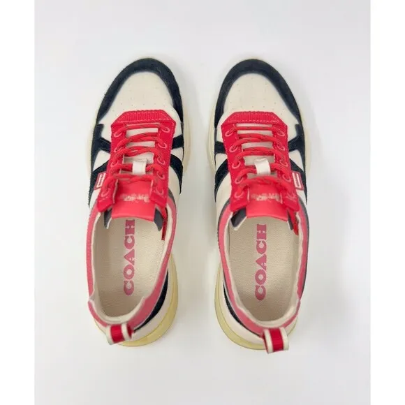 Coach Womens Shoes Black Pink Low Top Sneaker Citysole Runner Athletic US 8 B