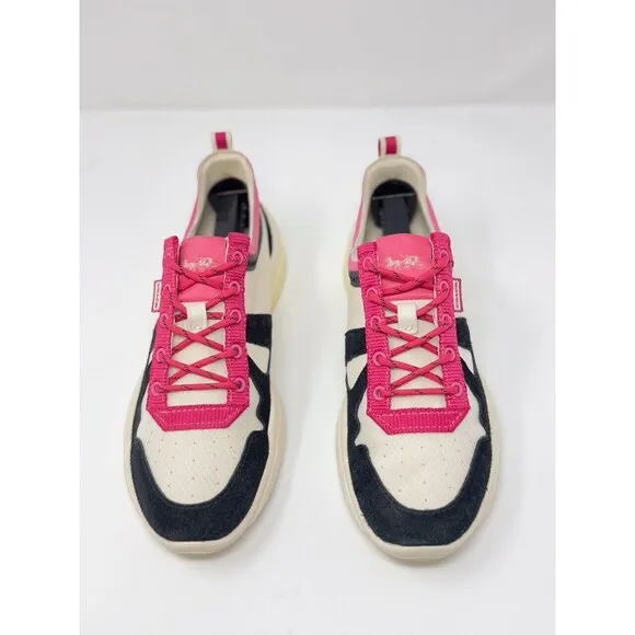 Coach Womens Shoes Black Pink Low Top Sneaker Citysole Runner Athletic US 8 B