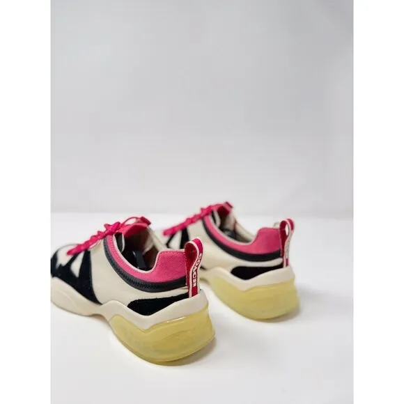 Coach Womens Shoes Black Pink Low Top Sneaker Citysole Runner Athletic US 8 B