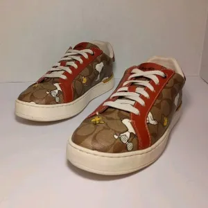 Coach X Peanuts Clip Low Top Sneaker CF162 Size 8.5D 8.5 D Women's 10 - 10.5