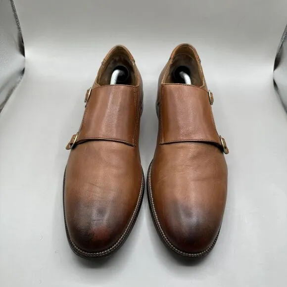 Cole Haan Benton Double Monk Strap II Oxford Shoes British Tan 12 M - C26425