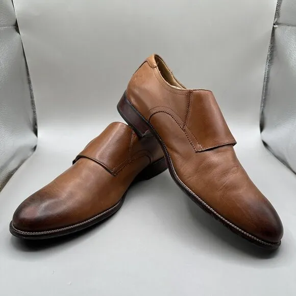 Cole Haan Benton Double Monk Strap II Oxford Shoes British Tan 12 M - C26425