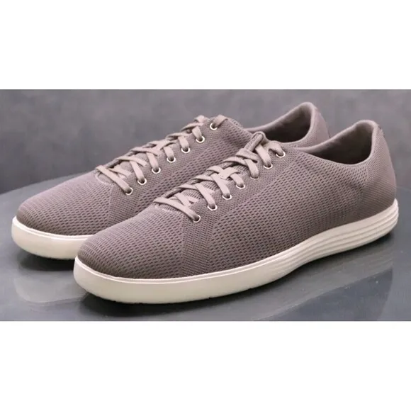 Cole Haan Grand OS Crosscourt Men's Knit Sneakers Shoes Size 11.5 M Gray EUC