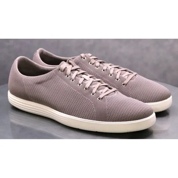 Cole Haan Grand OS Crosscourt Men's Knit Sneakers Shoes Size 11.5 M Gray EUC