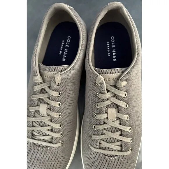 Cole Haan Grand OS Crosscourt Men's Knit Sneakers Shoes Size 11.5 M Gray EUC
