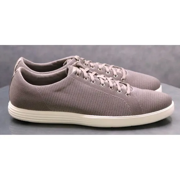 Cole Haan Grand OS Crosscourt Men's Knit Sneakers Shoes Size 11.5 M Gray EUC