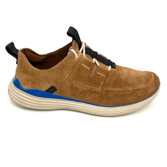 Cole Haan Grandsport Mens Trainers 8 M Suede Leather Sneakers Lace Up Comfort