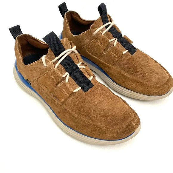 Cole Haan Grandsport Mens Trainers 8 M Suede Leather Sneakers Lace Up Comfort