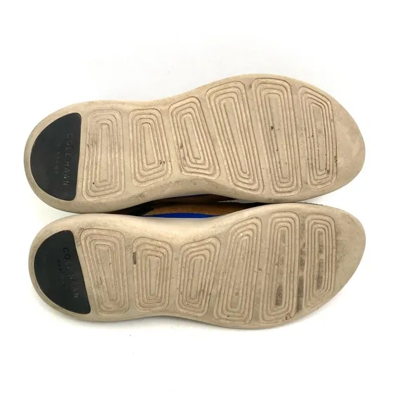 Cole Haan Grandsport Mens Trainers 8 M Suede Leather Sneakers Lace Up Comfort