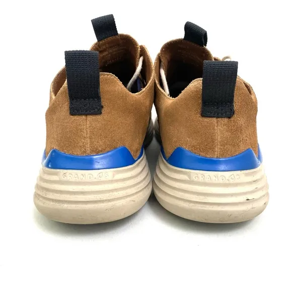 Cole Haan Grandsport Mens Trainers 8 M Suede Leather Sneakers Lace Up Comfort
