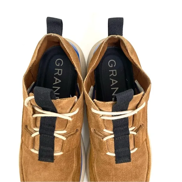 Cole Haan Grandsport Mens Trainers 8 M Suede Leather Sneakers Lace Up Comfort