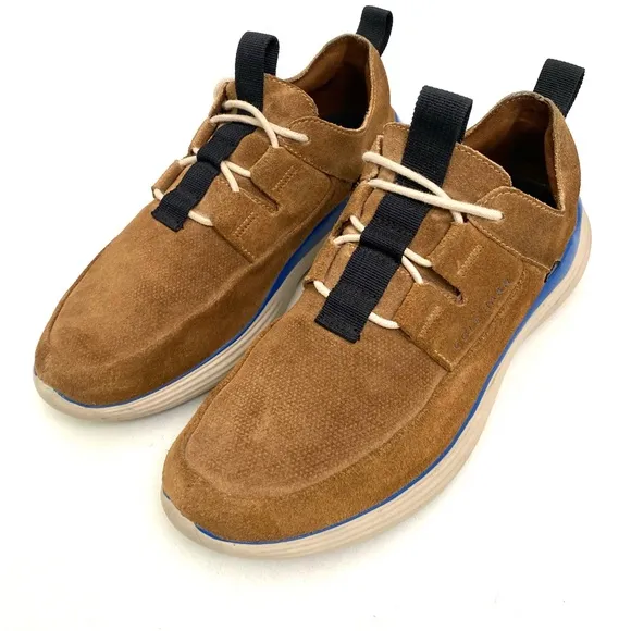 Cole Haan Grandsport Mens Trainers 8 M Suede Leather Sneakers Lace Up Comfort