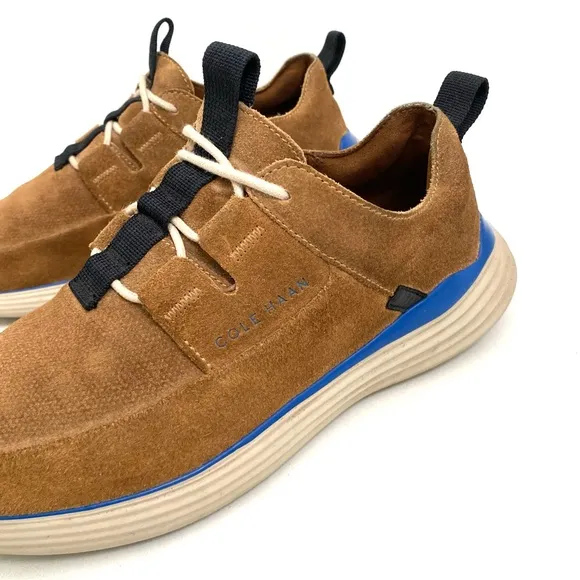 Cole Haan Grandsport Mens Trainers 8 M Suede Leather Sneakers Lace Up Comfort
