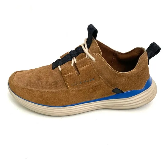 Cole Haan Grandsport Mens Trainers 8 M Suede Leather Sneakers Lace Up Comfort