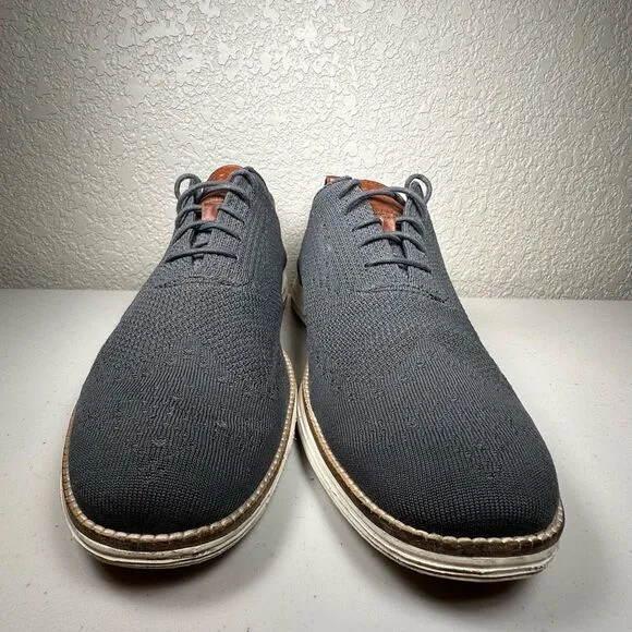 Cole Haan Mens 13 Stitchlite Wingtip Oxford Sneakers Gray C27961 Low Top Brogue