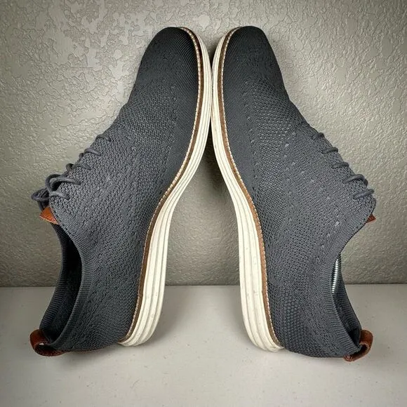 Cole Haan Mens 13 Stitchlite Wingtip Oxford Sneakers Gray C27961 Low Top Brogue