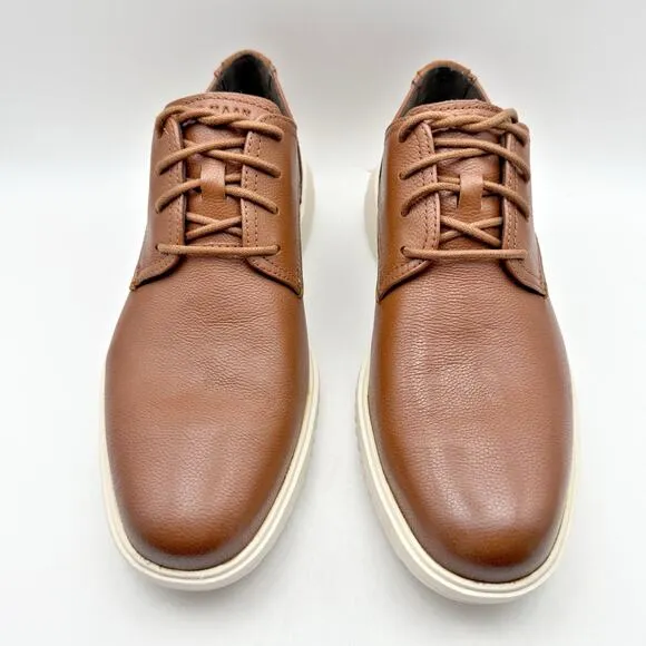 Cole Haan Mens Grand Plain Toe Oxford Shoes US 9.5 M EU 42.5 Brown Leather NIB