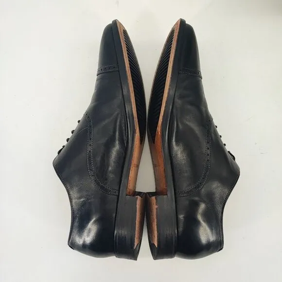 Cole Haan Men’s Jay Grand Cap Oxford Leather Black Shoes Size 11.5