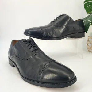 Cole Haan Men’s Jay Grand Cap Oxford Leather Black Shoes Size 11.5