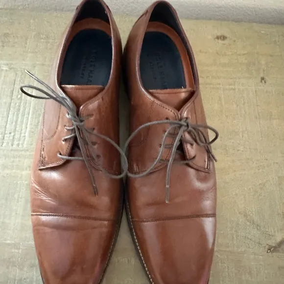 Cole Haan Men’s Lenox Hill‎ Cap Toe Oxford British Tan Leather Shoes 12 M