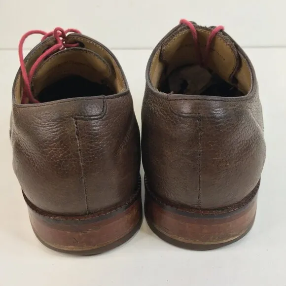 Cole Haan Mens Williams Derby C12660 Pebbled Leather Brown Shoes Size 8.5M