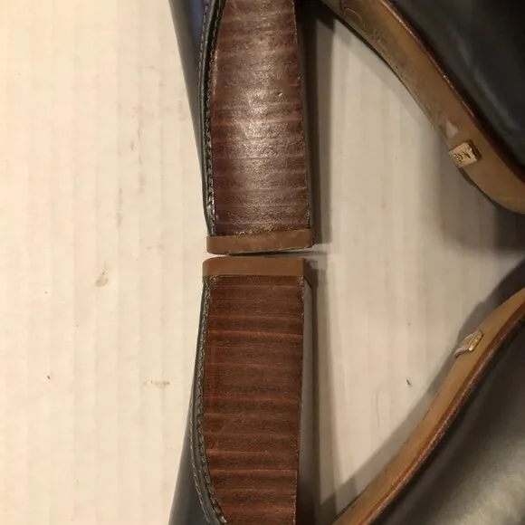 Cole Haan women's leather high heel shoes  size: 8B   heel height: 4&quot;