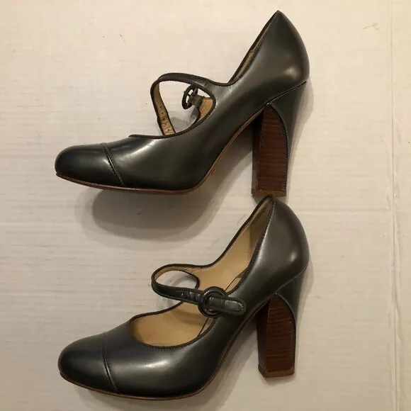 Cole Haan women's leather high heel shoes  size: 8B   heel height: 4&quot;